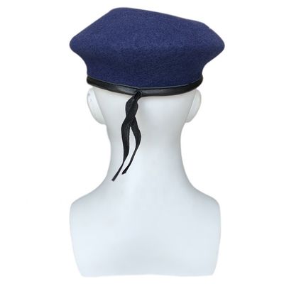 Elegante chapéu de boina vermelha com tamanho ajustável 0.2kg/pc tamanho universal 56-60cm lã