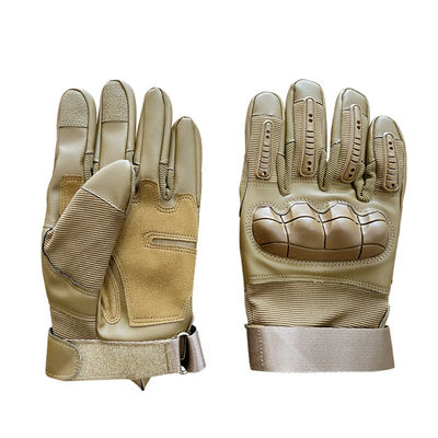 Desporto Aplicável Khaki Full Finger Touch Screen Proteção de mão para treinamento ao ar livre