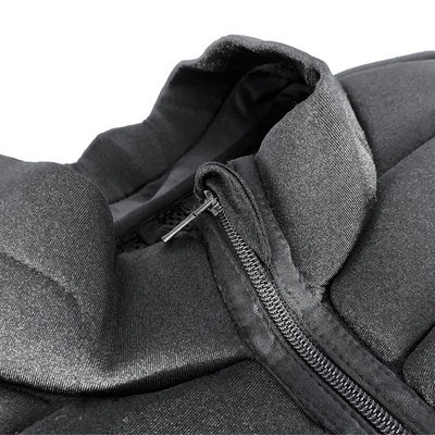Veste de corpo equestre preto certificado para cavaleiros, leve e resistente a impactos