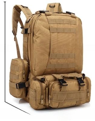 Mochila à prova de água e de umidade 55L 600D de tecido de Oxford para atividades desportivas