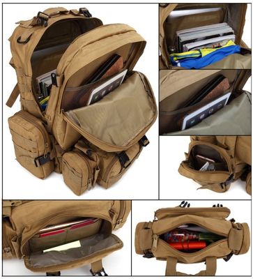 Mochila à prova de água e de umidade 55L 600D de tecido de Oxford para atividades desportivas