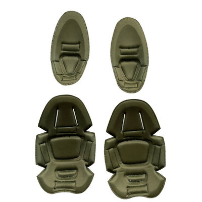 Pads de joelho e cotovelo de rã leve para treinamento ao ar livre em khaki ou personalizados