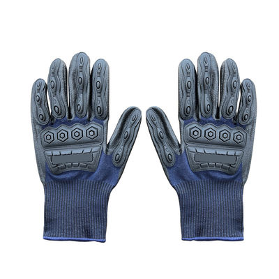 Proteção anti-impacto TPE Luvas de mão mecânicas de trabalho Tamanho M-XL Design personalizado