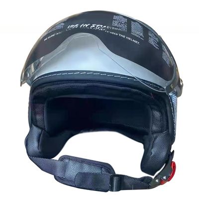 Casco ABS branco para motocicleta para condução com/sem LED