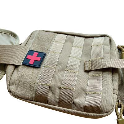Saco de armazenamento de kit de primeiros socorros de cor caqui para medicamentos de capacidade inferior a 21 litros