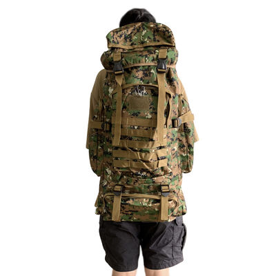 Faixas de alta resistência 80L Capacidade Mochila à prova d'água em tecido de Oxford 900D