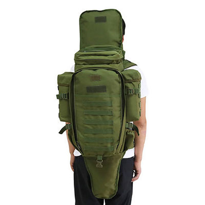 Mochila de montanhismo de alta capacidade de 70L com logotipo de tecido à prova d'água e respirável