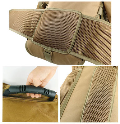 Mochila de montanhismo de alta capacidade de 70L com logotipo de tecido à prova d'água e respirável