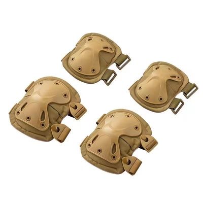 Pads de cotovelo e joelho de cor preta para proteção esportiva certificados ISO
