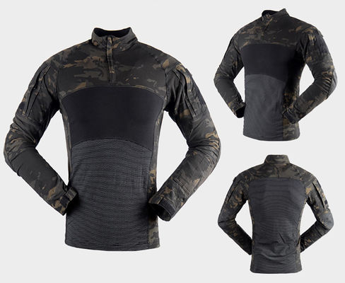 Camuflagem para o exterior Uniforme desportivo de manga longa de tricô em 7 dias