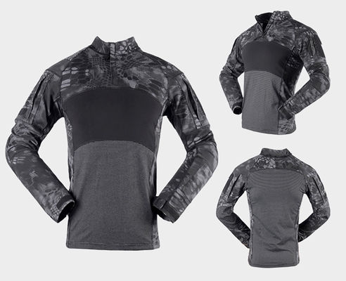 Camuflagem para o exterior Uniforme desportivo de manga longa de tricô em 7 dias