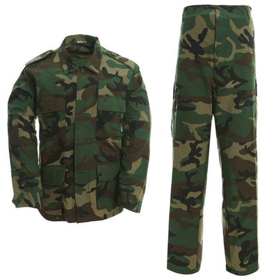 Tipo de tecido respirável tecido personalizado BDU Homem camisa uniforme Ripstop algodão S-4XL