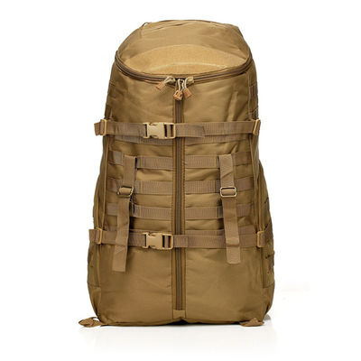 Mochila verde para viagens ao ar livre com grande capacidade e sistema de transporte de cinto de almofada de ar