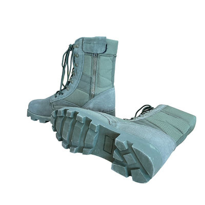 Botas de segurança de couro de camarão com sola de borracha