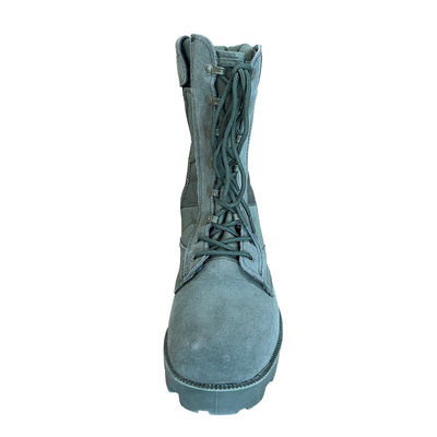 Botas de segurança de couro de camarão com sola de borracha