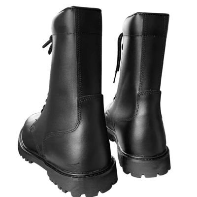 Botas de proteção de couro de vaca, com tampa dura e sola de borracha para manter o calor