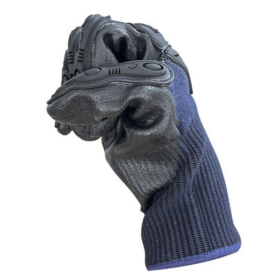 Luva antiderrapante para escalada ao ar livre cerca de 0,2 kg/par de material PU/Nylon/Fibra