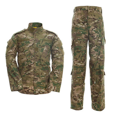 Traje de caminhada ao ar livre unisex com casaco de poliéster / algodão personalizado e calças impermeáveis