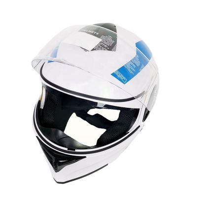 Motor Full Face Helmet PC Visors para XL Size Street Bike Motorcycle Touring ABS Helmet