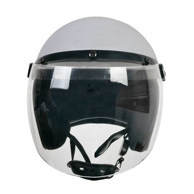 Casco de motocicleta retro para protecção da cabeça branco e personalizável XL