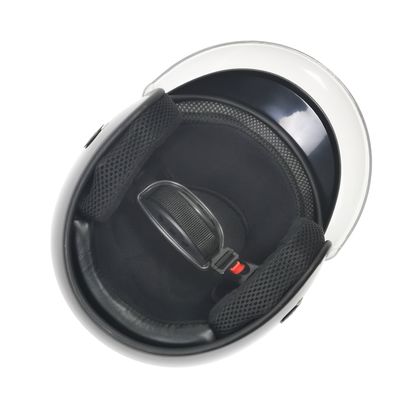 Casco de motocicleta retro para protecção da cabeça branco e personalizável XL