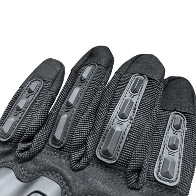 Luvas de mão de estilo de pulso de gancho e laço feitas de couro de microfibra para proteção ideal