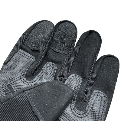 Luvas de mão de estilo de pulso de gancho e laço feitas de couro de microfibra para proteção ideal