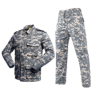Camisa tática de tecido tipo BDU Calças de camouflagem florestal uniforme para atividades ao ar livre