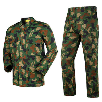 Camisa tática de tecido tipo BDU Calças de camouflagem florestal uniforme para atividades ao ar livre