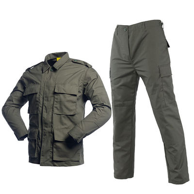 Camisa tática de tecido tipo BDU Calças de camouflagem florestal uniforme para atividades ao ar livre