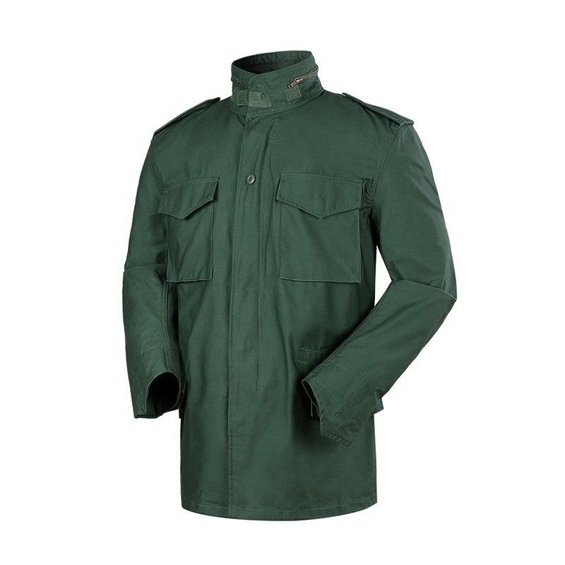 Aceitável OEM/ODM Poliéster/Cotone Olive Green Mens Jacket M65 Para atividades ao ar livre XS-XXL