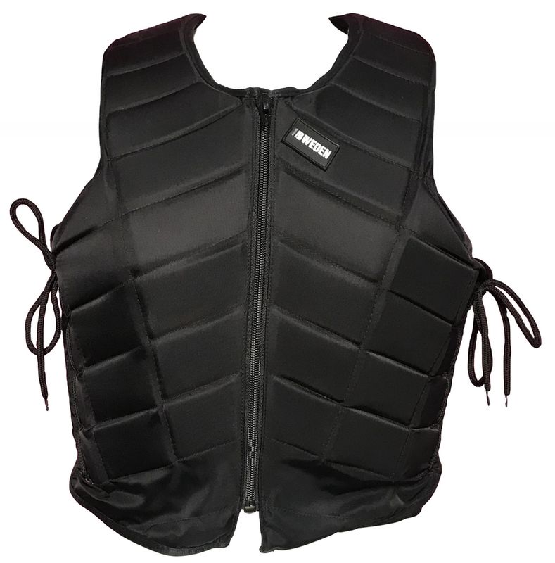 Certificação CE Veste de corpo de cavaleiros de cavalo preto para cuidados e proteção leves