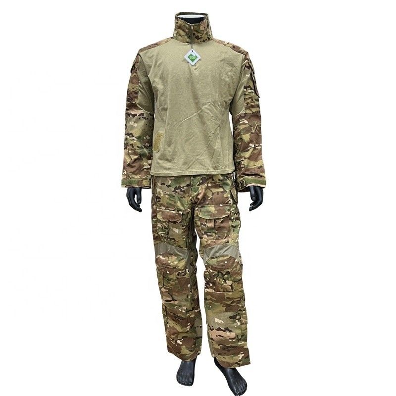 65% Poliéster 35% Algodão Uniforme de Treinamento CP Color Farda de Sapo com almofadas de cotovelo no joelho