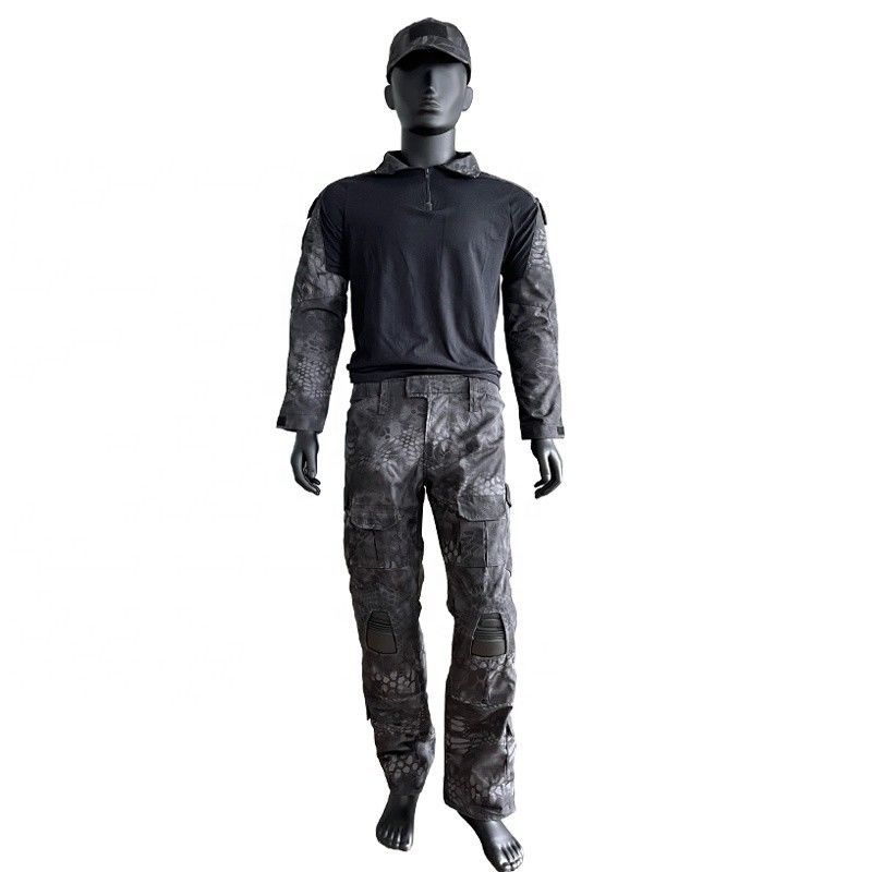 Camisa de tricô de manga longa de poliéster/algodão para homens Traje uniforme de rã em cores personalizadas