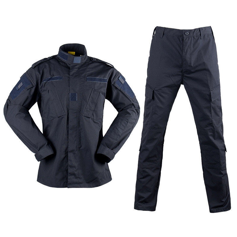 Treinamento ao ar livre respirável Camouflagem de trabalho masculino uniforme camisas de manga longa calças