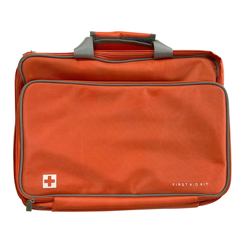 Saco vazio vermelho pequeno de tecido de nylon para kit de primeiros socorros de emergência em casa e viagens