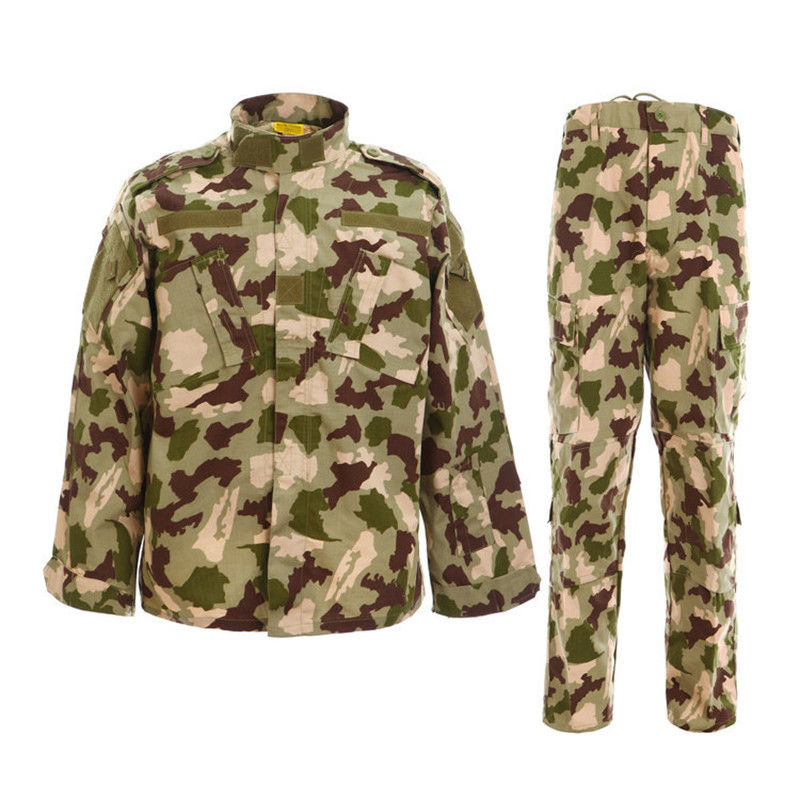 ACU durável Homens Camuflagem Exterior caminhadas Treinamento de trabalho Usar camisas de manga longa Calças