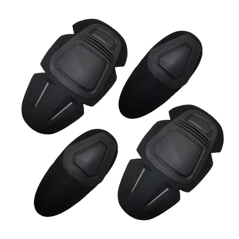 Equipamento de proteção profissional Traje de rã de poliéster preto Acessórios para joelhos e apoio de cotovelo
