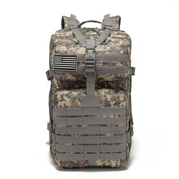 Esportes ao ar livre Mochila impermeável de 45L de grande capacidade com material principal poliéster 600D
