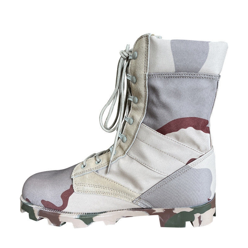 Botas verdes de deserto e botas de selva masculina com fecho de couro genuíno