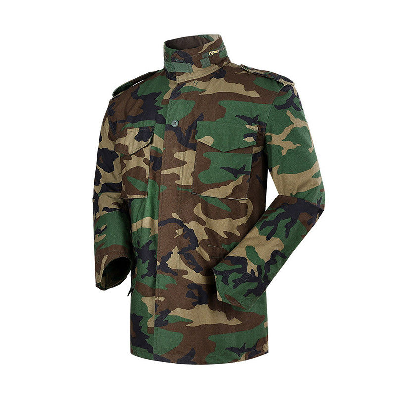 Casaco de Combate Tático de Camuflagem de Floresta para Homens para Treinamento ao Ar Livre de Inverno
