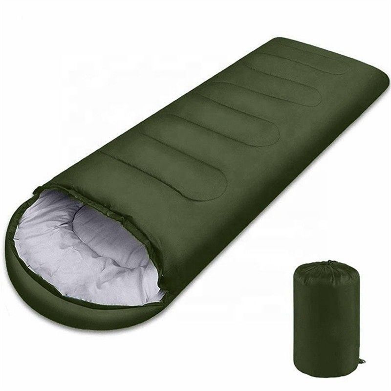 Acampamento ao ar livre cores personalizadas impermeáveis saco de dormir grande com algodão quente