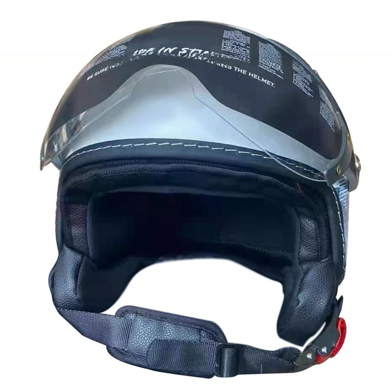 Casco ABS branco para motocicleta para condução com/sem LED