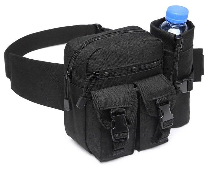 Mochila de cintura impermeável Saco de garrafa de água para acampamento e lazer ao ar livre 19*14*9cm