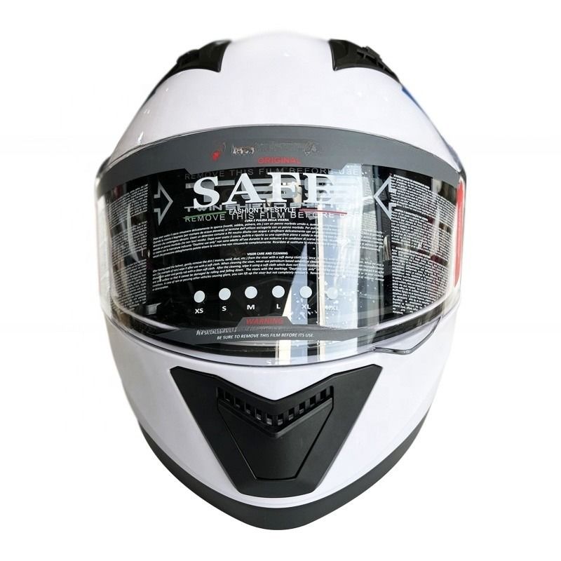 ABS Full Face Shield capacete de motocicleta para temporada universal sem padrão