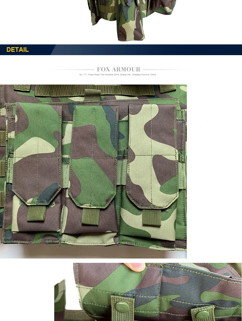 MTV08 Camuflagem Colete Táctico Respiravel com sistema Molle 4